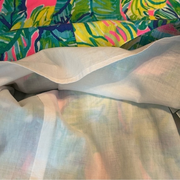 Lily Pulitzer Brynn Pink Sunset Strapless Dress Sz. 0 - Picture 13 of 15